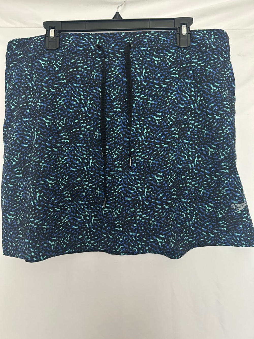 Women’s Speedo Navy Swim Skirt with Shorts and Drawstring Waist Size XL